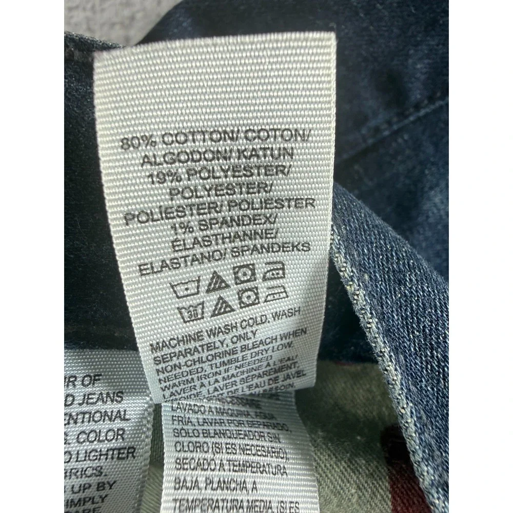 Lucky Brand Heritage Slim Dark Wash Denim Blue Jeans Mens 34 x 30 Stretch